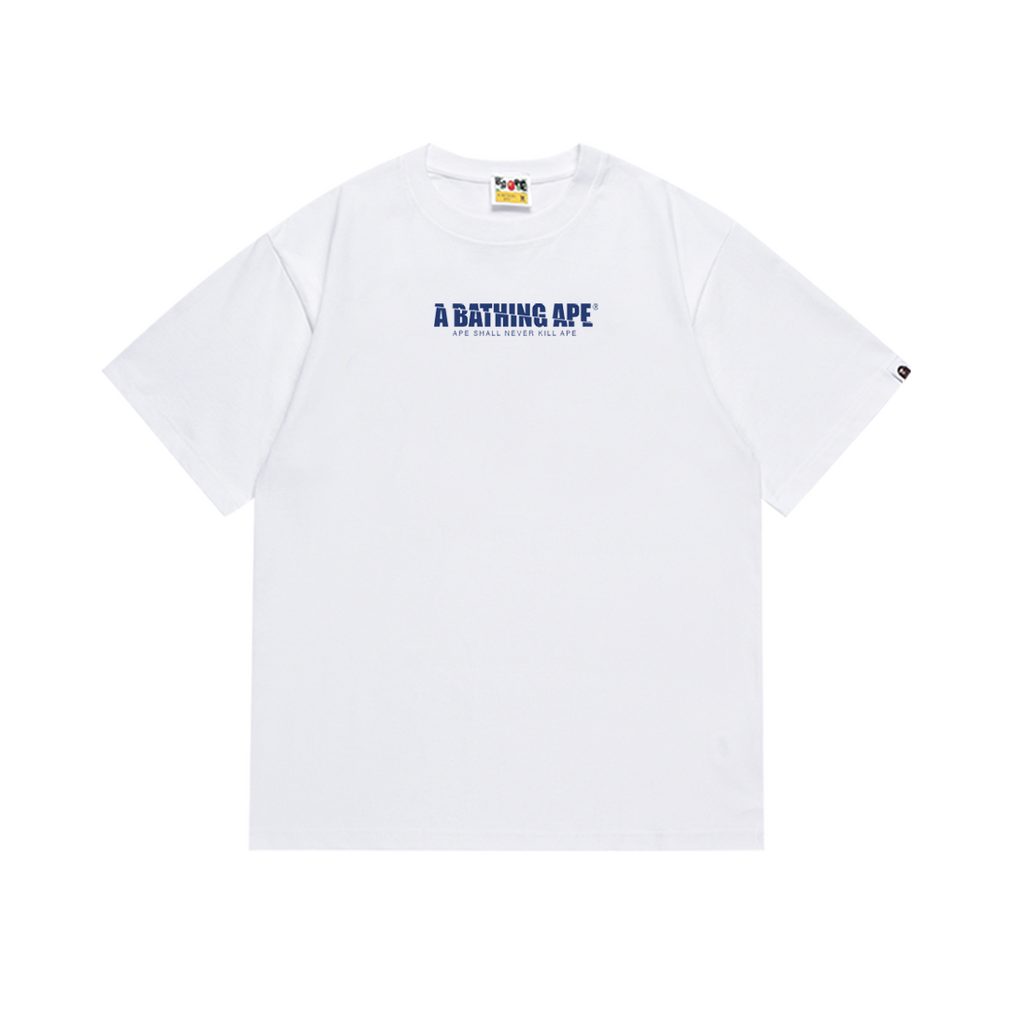 Bathing Shark and ape head print T-Shirt NextBlock