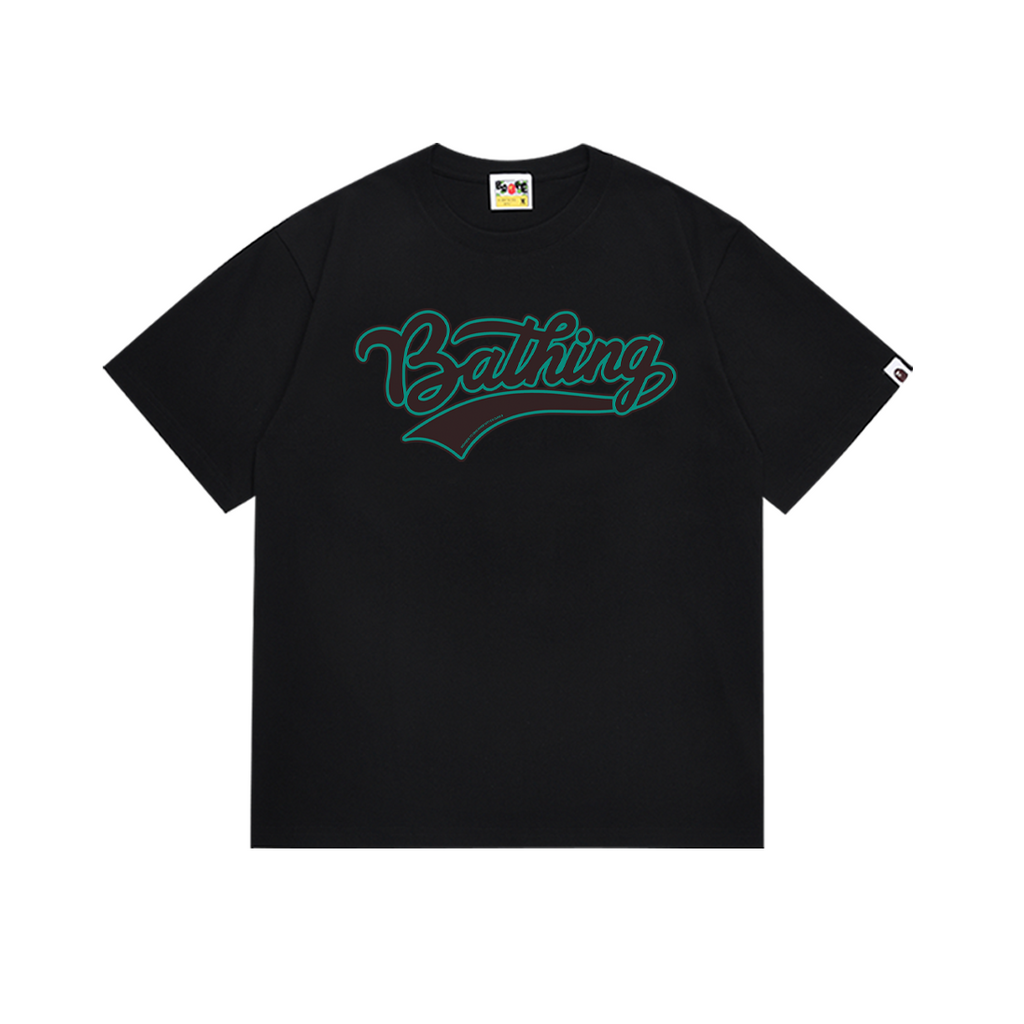 Bathing Shark and ape head print T-Shirt NextBlock
