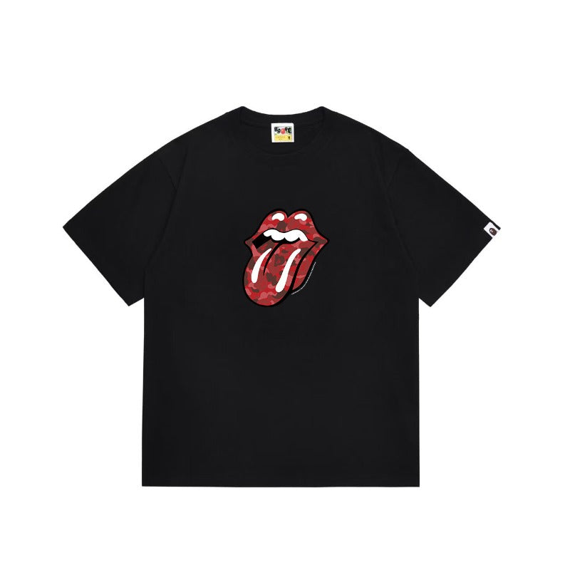 Bathing Shark and ape head print T Shirts NextBlock