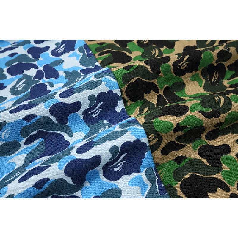 Bathing Shark and ape head print Hoodie Shark Stitching Sweater Men's Cardigan NextBlock
