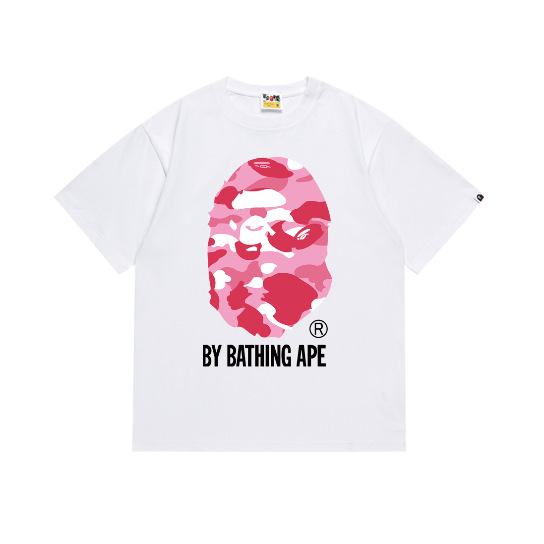 Bathing Shark and ape head print T-Shirt NextBlock