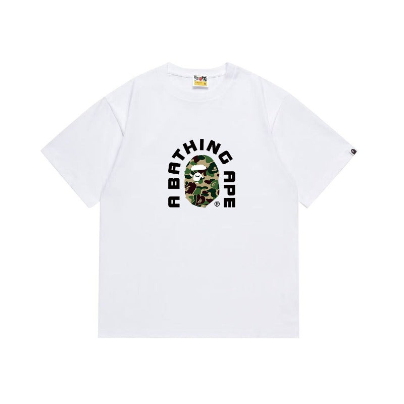 Bathing Shark and ape head print T Shirts NextBlock