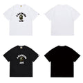 Bathing Shark and ape head print T Shirts NextBlock