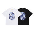 Bathing Shark and ape head print T-Shirt NextBlock