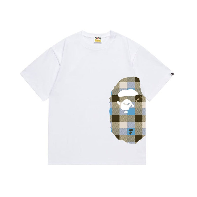 Bathing Shark and ape head print T Shirts NextBlock