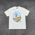 Bathing Shark and ape head print T-Shirt NextBlock
