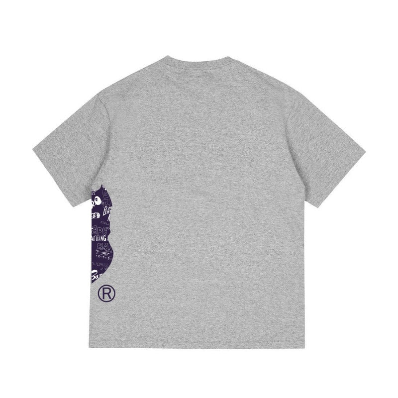Bathing Shark and ape head print T Shirts NextBlock