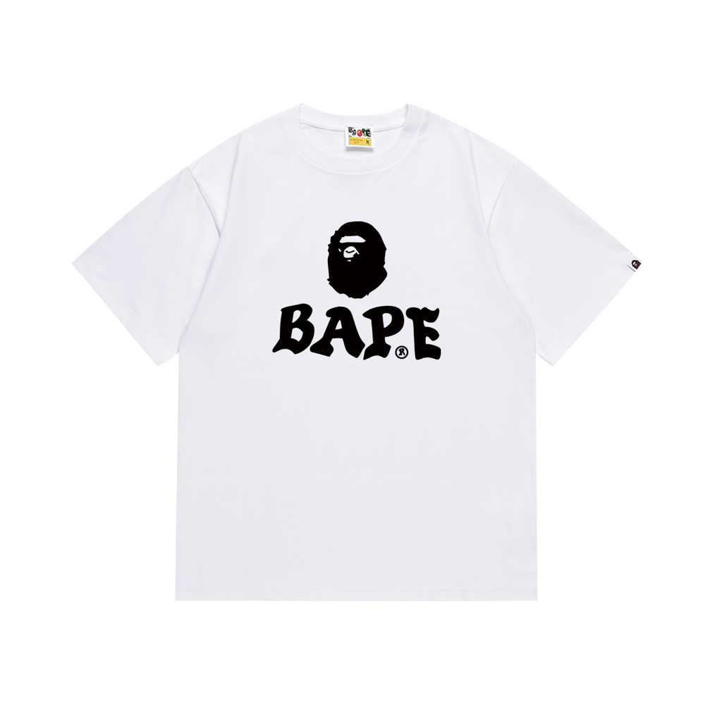 Bathing Shark and ape head print T Shirts NextBlock