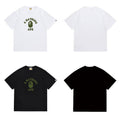 Bathing Shark and ape head print T Shirts NextBlock
