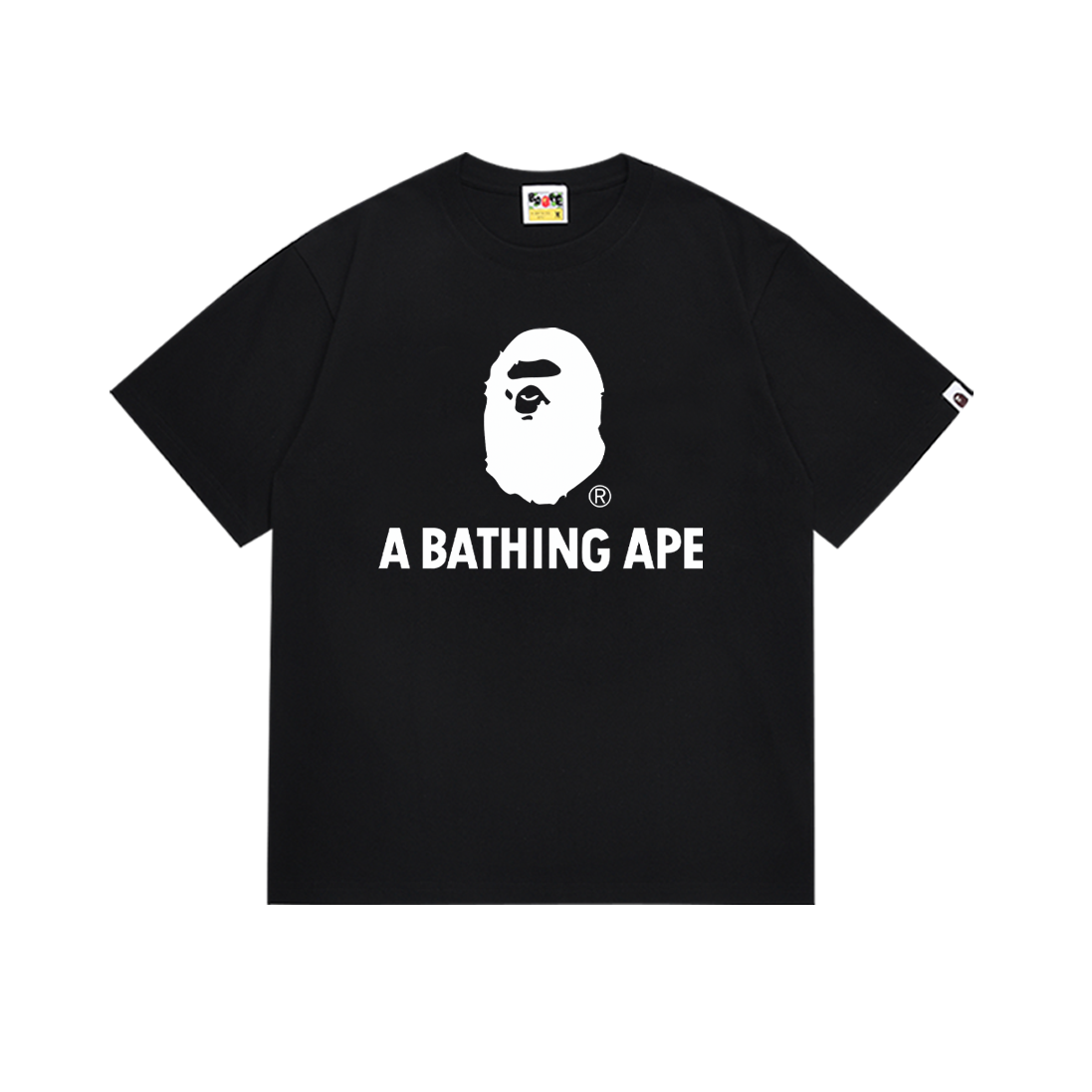 Bathing Shark and ape head print T-Shirt NextBlock