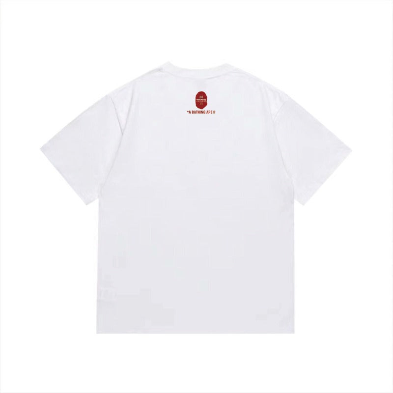 Bathing Shark and ape head print T Shirts NextBlock