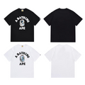 Bathing Shark and ape head print T-Shirt NextBlock