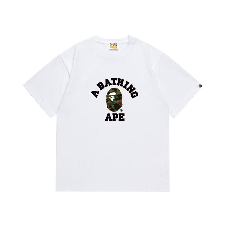 Bathing Shark and ape head print T Shirts NextBlock
