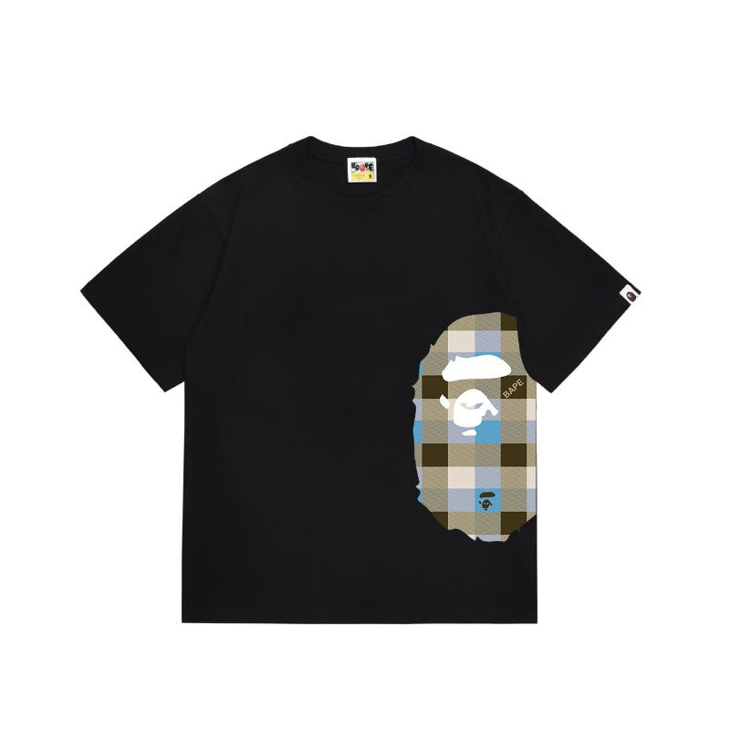 Bathing Shark and ape head print T Shirts NextBlock