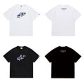 Bathing Shark and ape head print T Shirts NextBlock