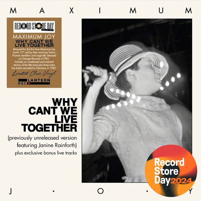 SALE: Maximum Joy - Why Can't We Live Together (LP, Clear Vinyl) was £24.99