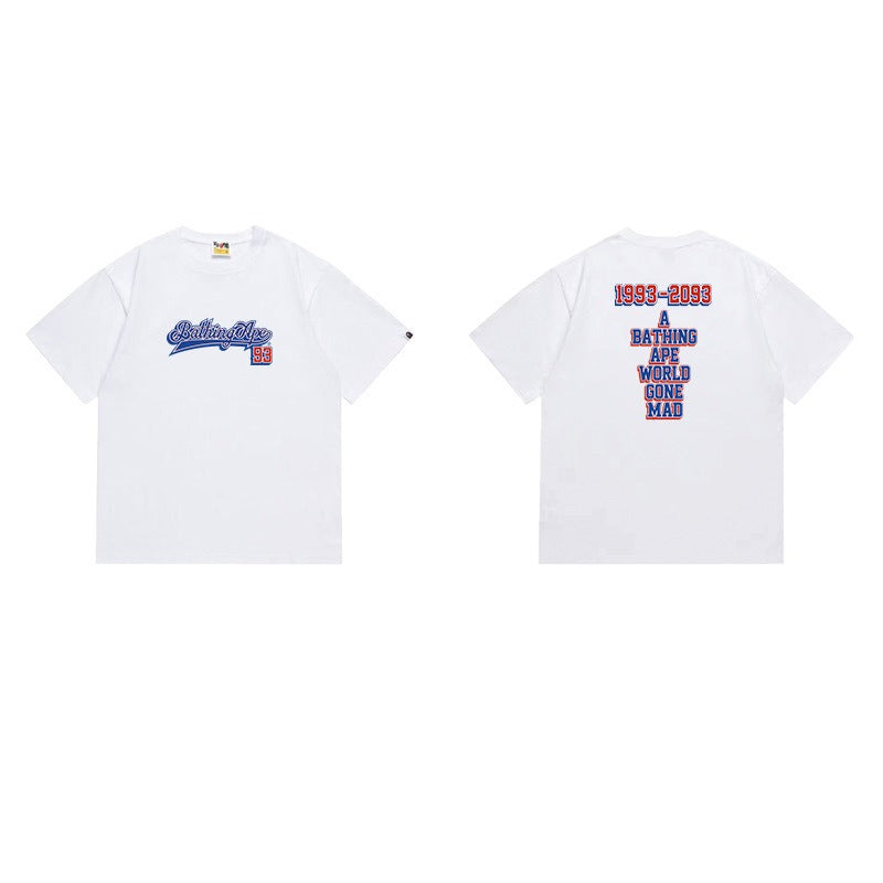 Bathing Shark and ape head print T Shirts NextBlock
