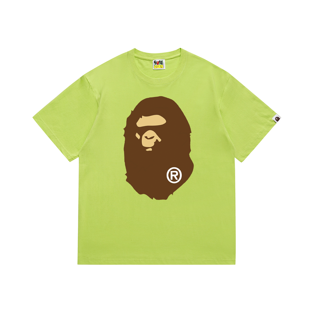 Bathing Shark and ape head print T-Shirt NextBlock