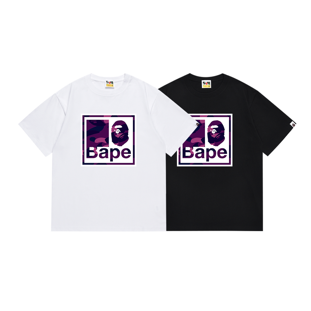 Bathing Shark and ape head print T Shirts NextBlock