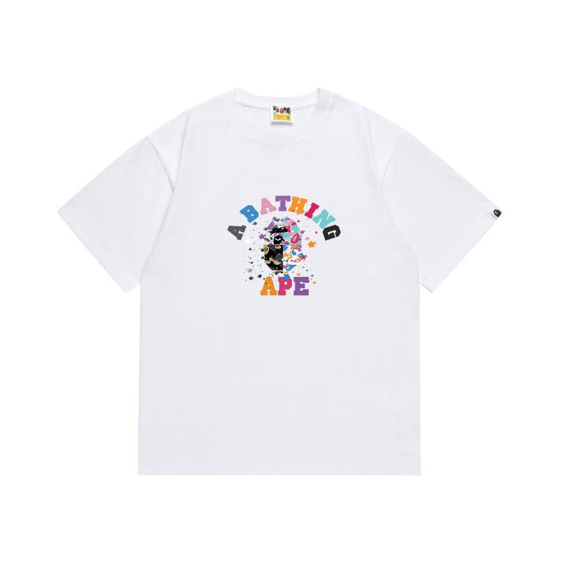 Bathing Shark and ape head print T Shirts NextBlock