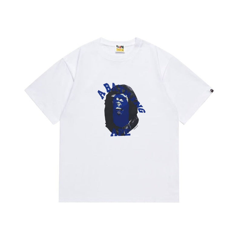 Bathing Shark and ape head print T Shirts NextBlock