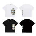 Bathing Shark and ape head print T Shirts NextBlock