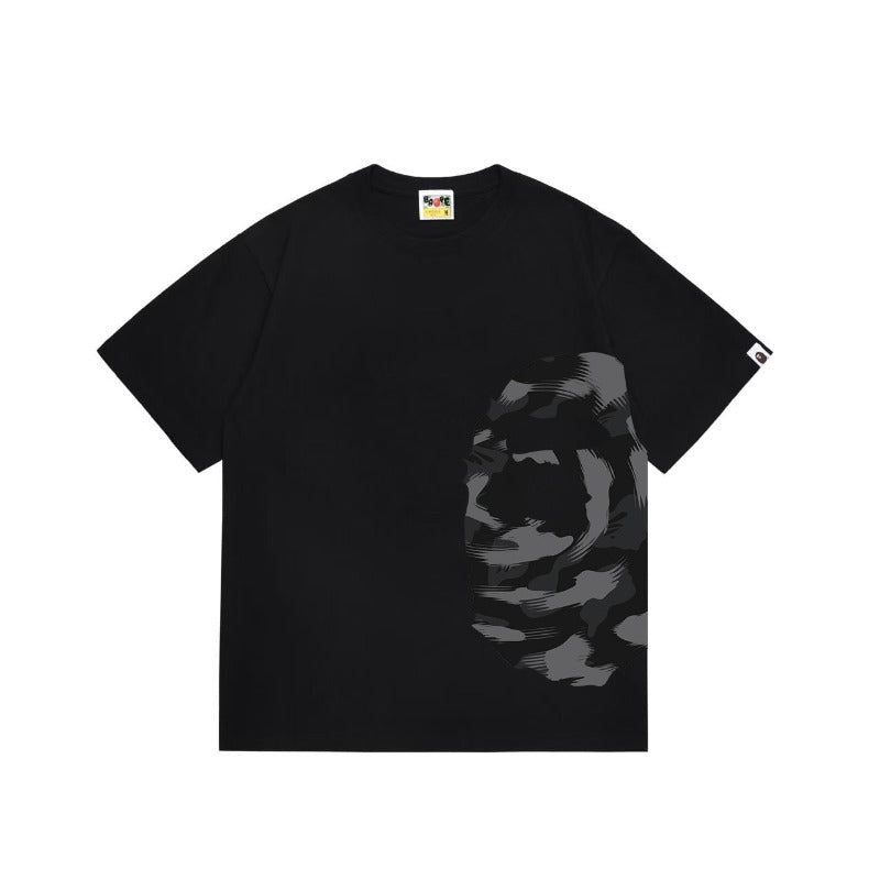 Bathing Shark and ape head print T Shirts NextBlock