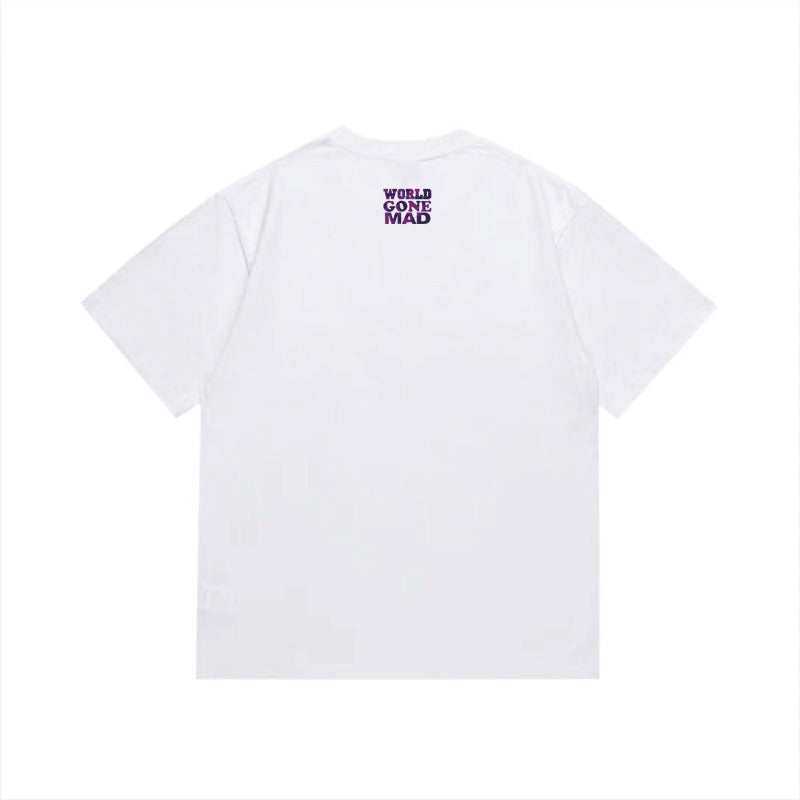 Bathing Shark and ape head print T Shirts NextBlock