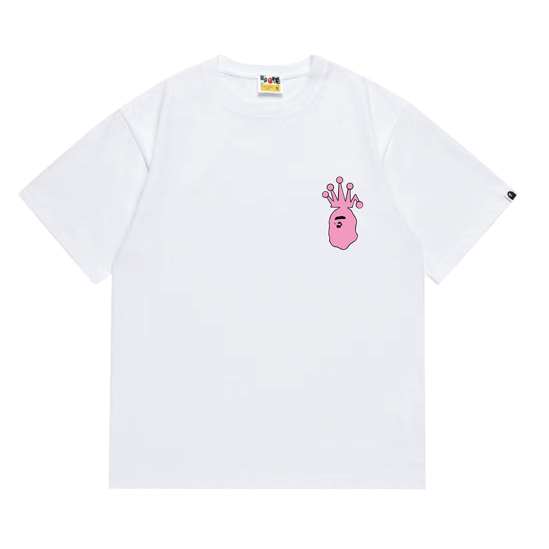 Bathing Shark and ape head print T-Shirt NextBlock