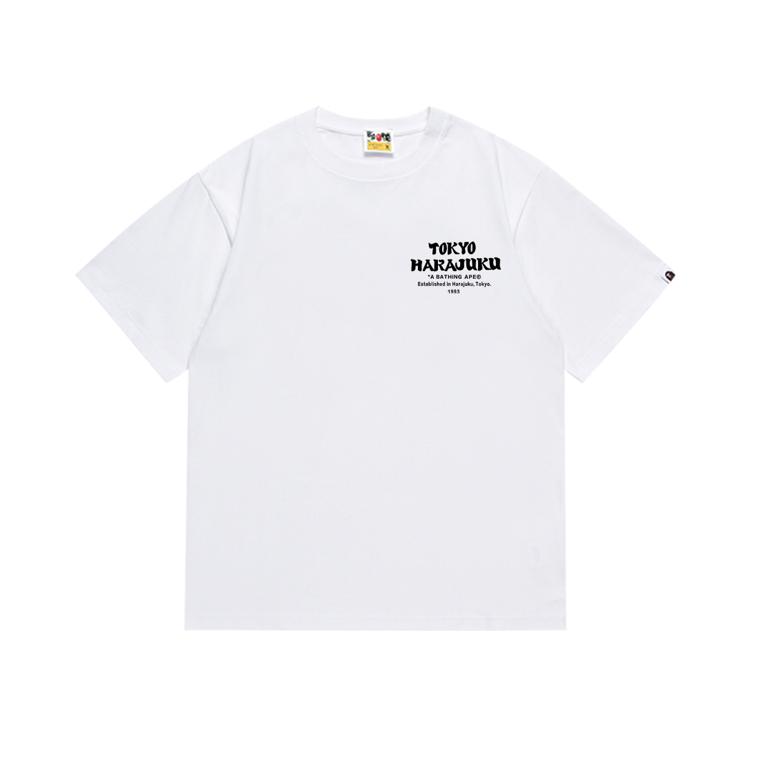 Bathing Shark and ape head print T-Shirt NextBlock