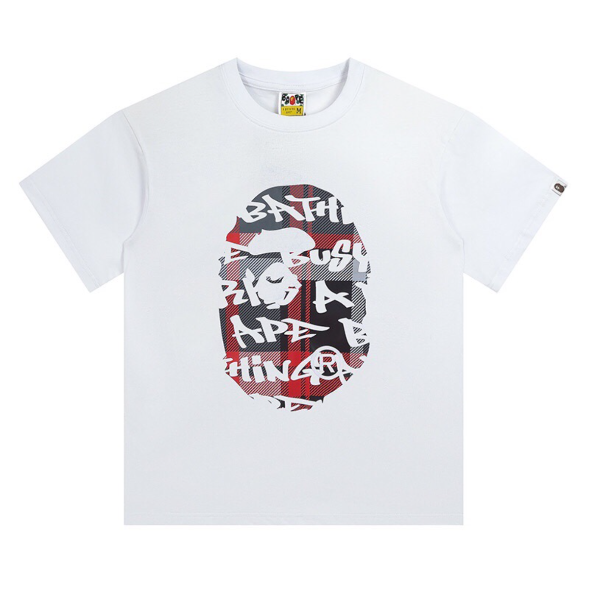 Bathing Shark and ape head print T-Shirt NextBlock