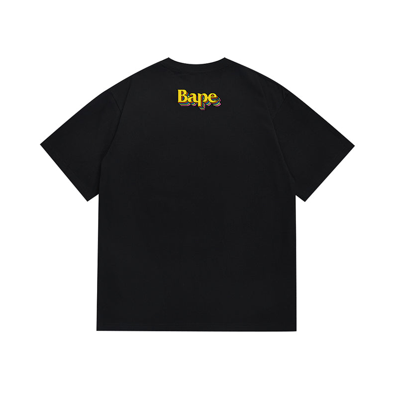 Bathing Shark and ape head print T Shirt NextBlock