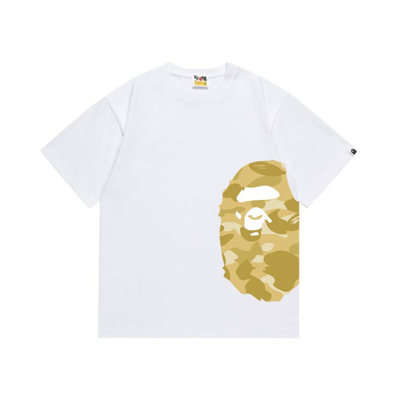 Bathing Shark and ape head print T Shirts NextBlock