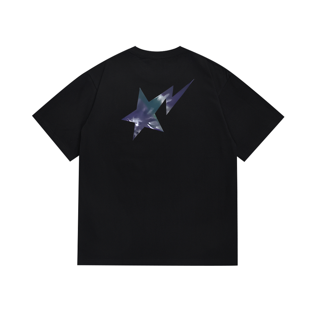 Bathing Shark and ape head print T Shirts NextBlock