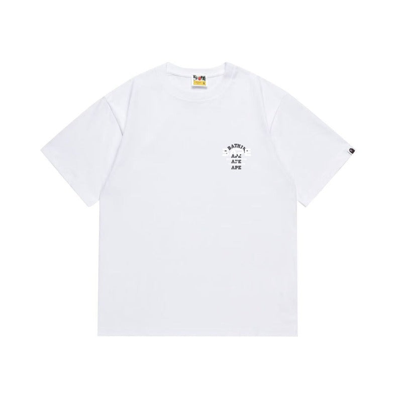 Bathing Shark and ape head print T Shirts NextBlock