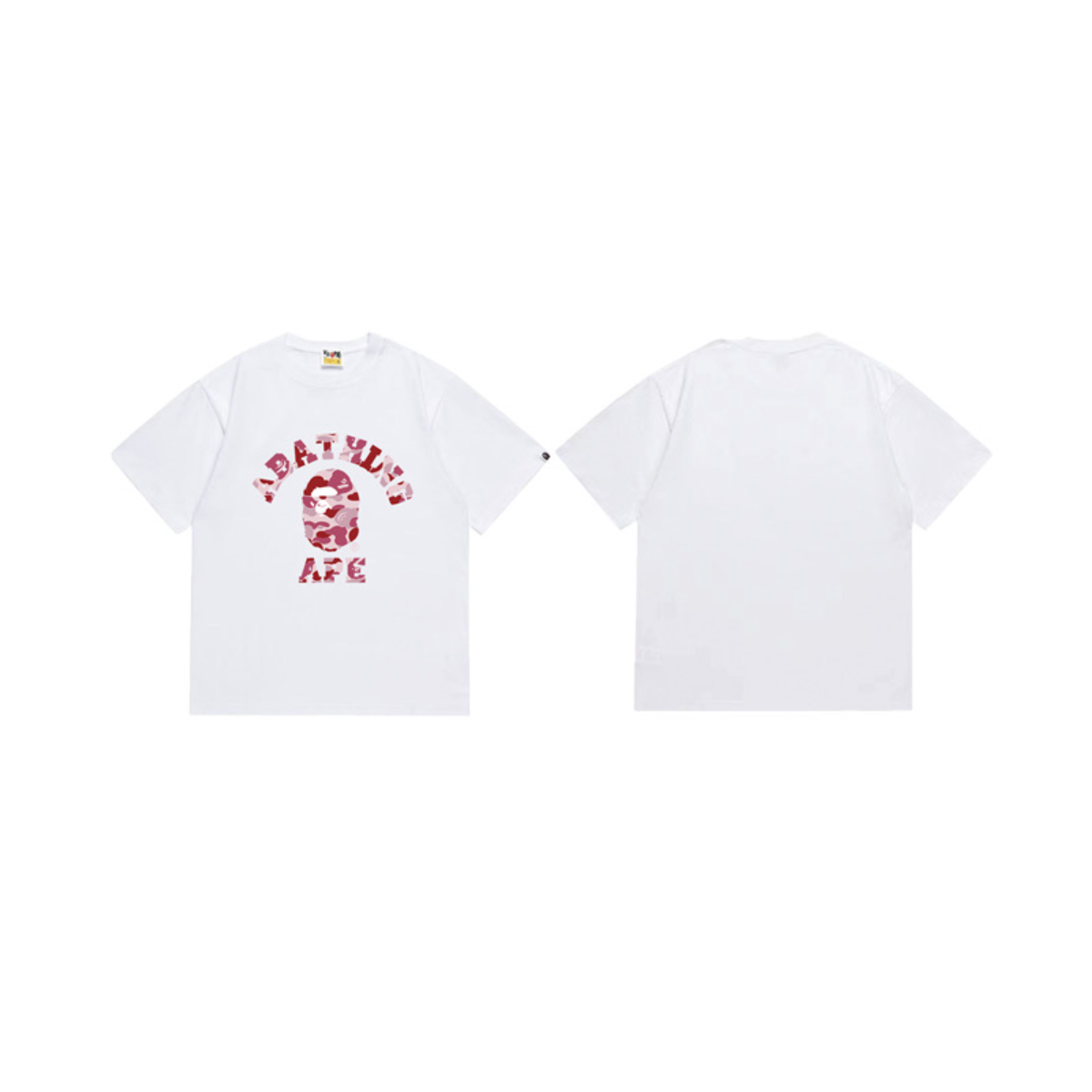 Bathing Shark and ape head print T-Shirt NextBlock