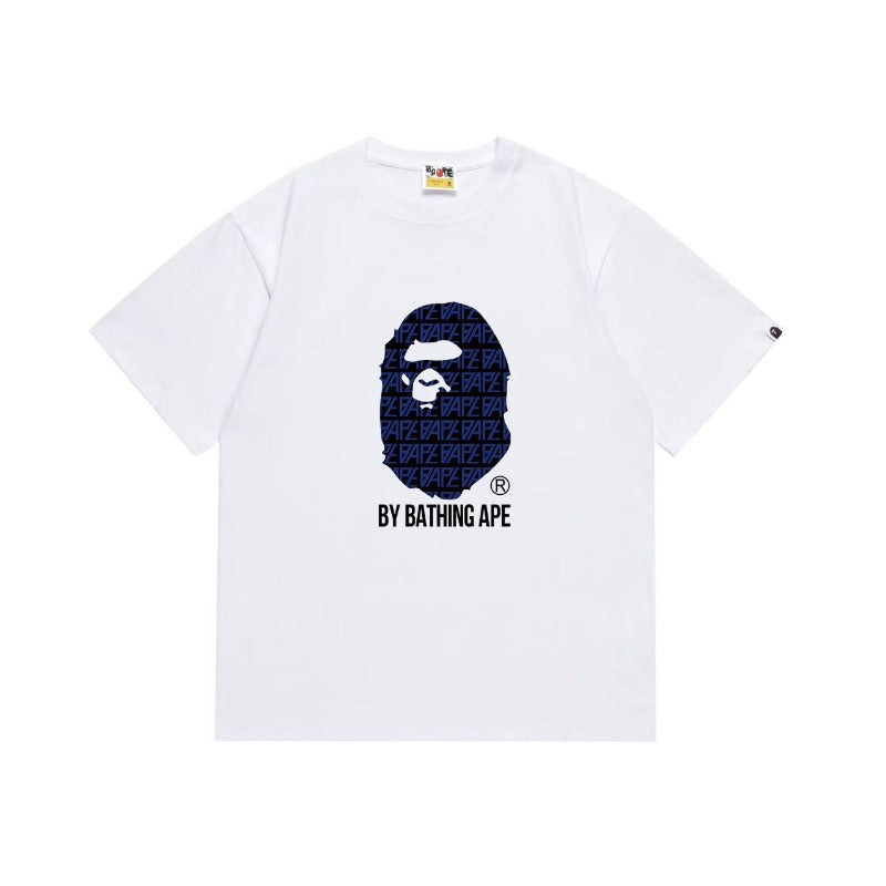 Bathing Shark and ape head print T Shirts NextBlock