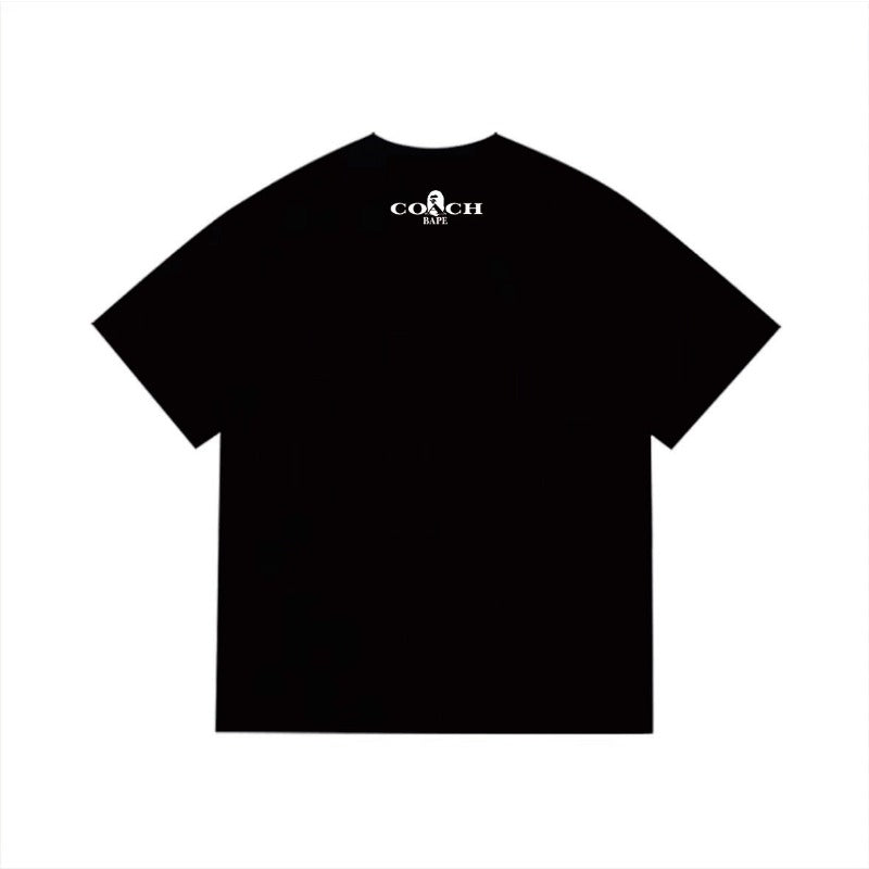 Bathing Shark and ape head print T Shirts NextBlock