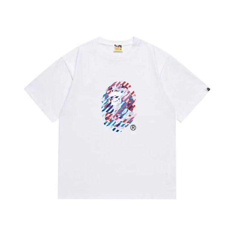 Bathing Shark and ape head print T Shirts NextBlock