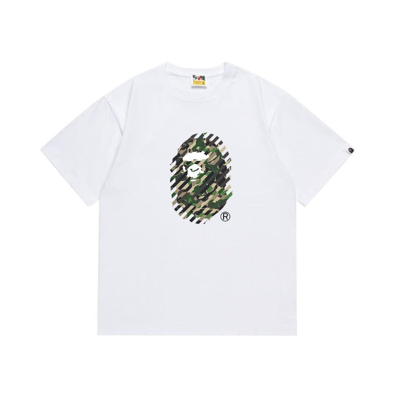 Bathing Shark and ape head print T Shirts NextBlock