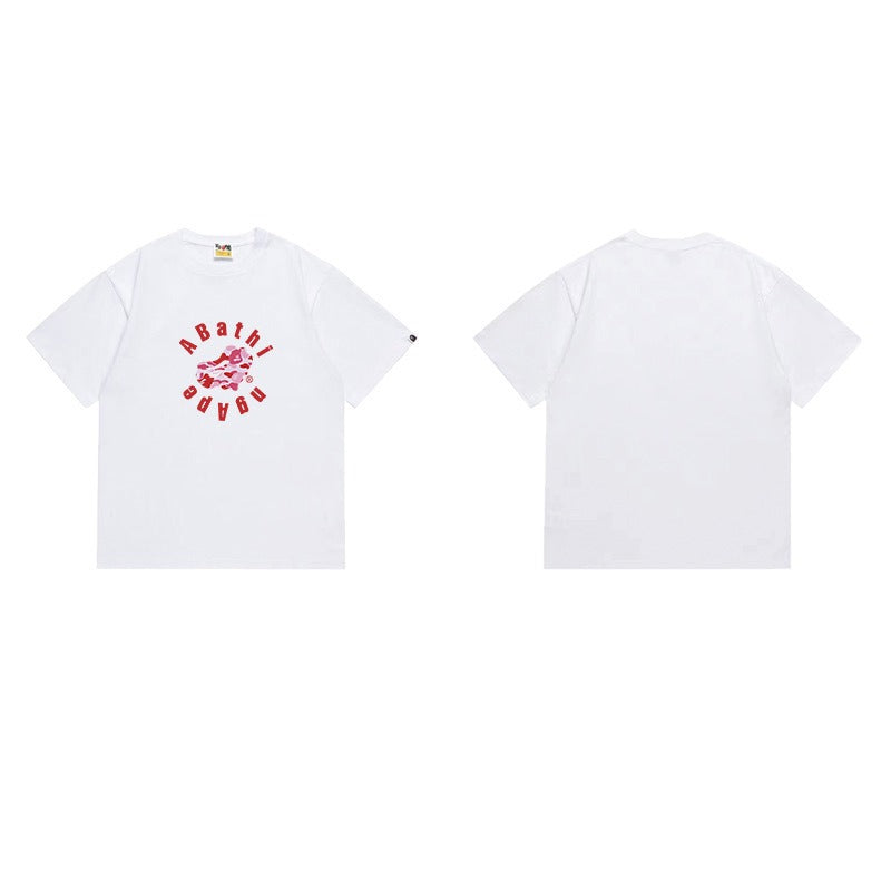 Bathing Shark and ape head print T Shirts NextBlock