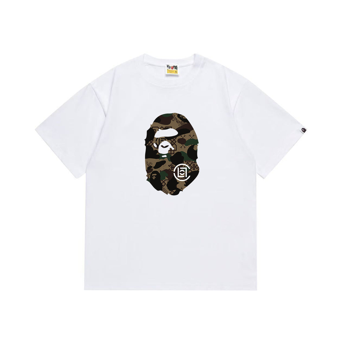 Bathing Shark and ape head print T Shirts NextBlock