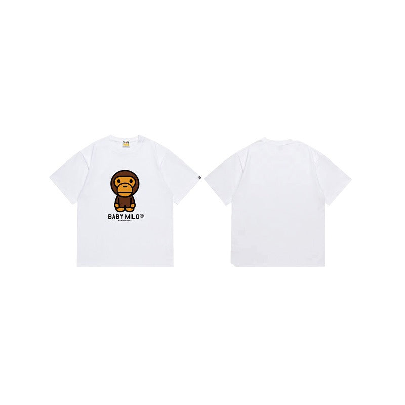 Bathing Shark and ape head print T Shirts NextBlock