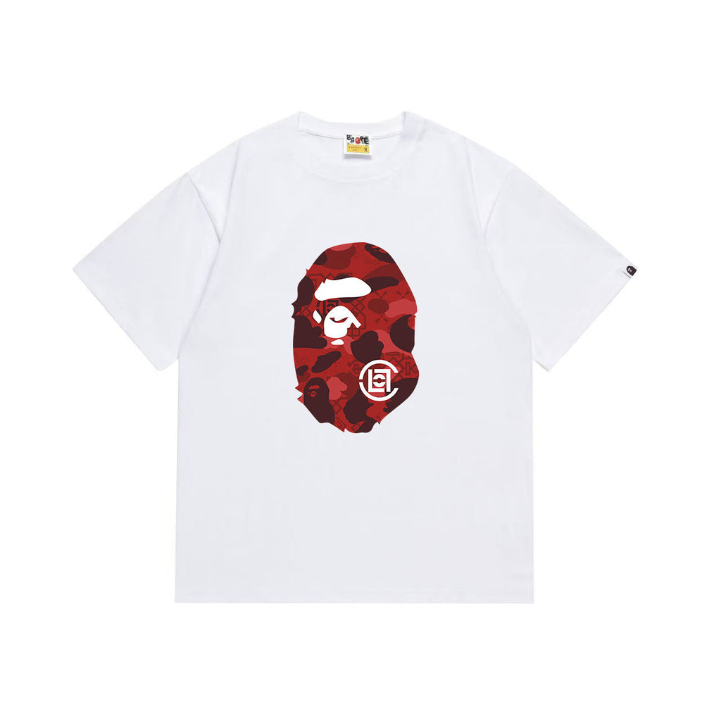 Bathing Shark and ape head print T Shirts NextBlock