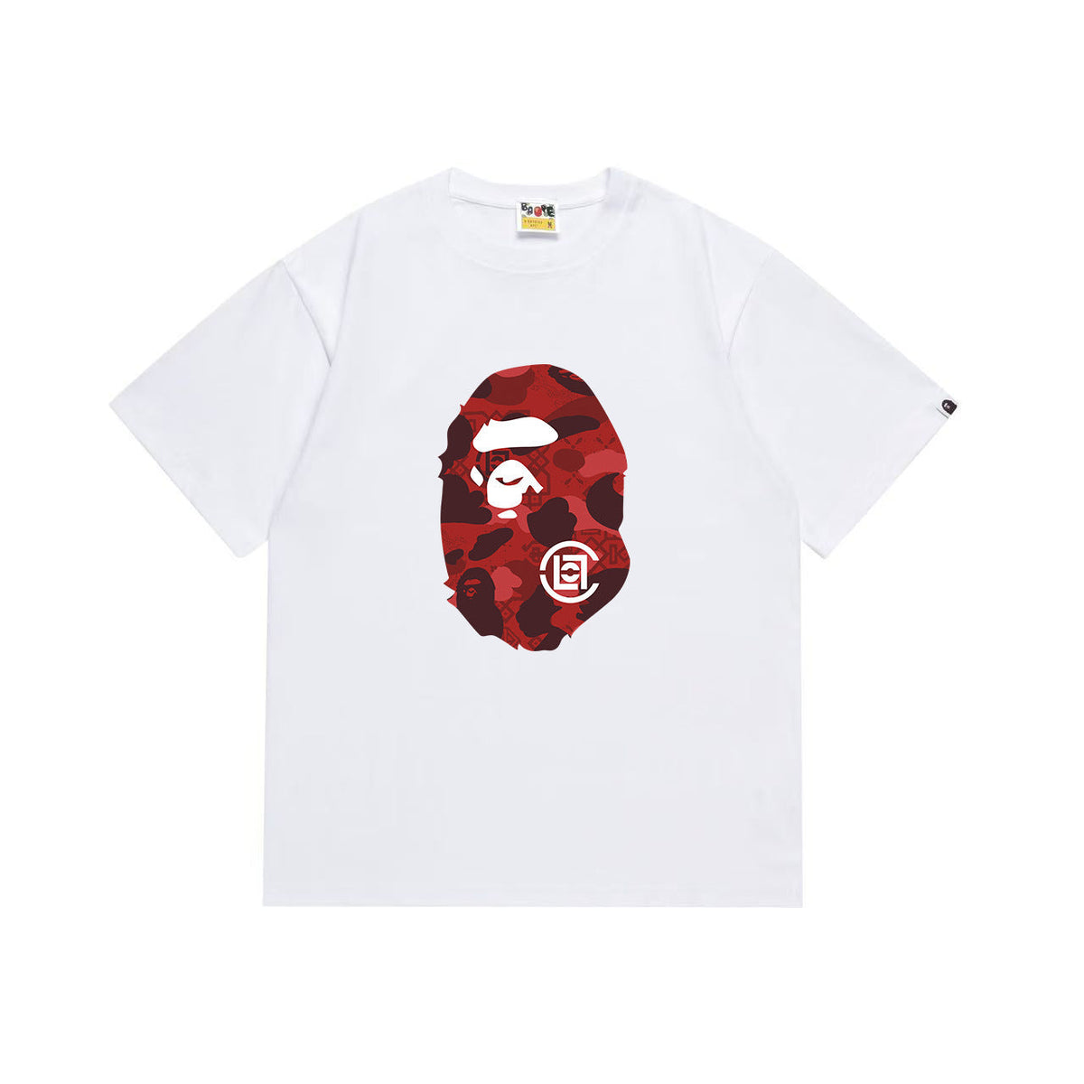 Bathing Shark and ape head print T Shirts NextBlock