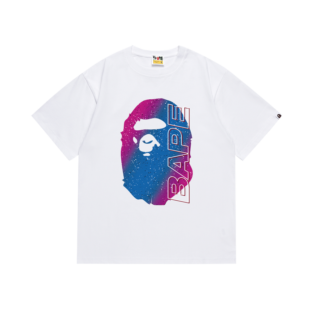 Bathing Shark and ape head print T Shirts NextBlock