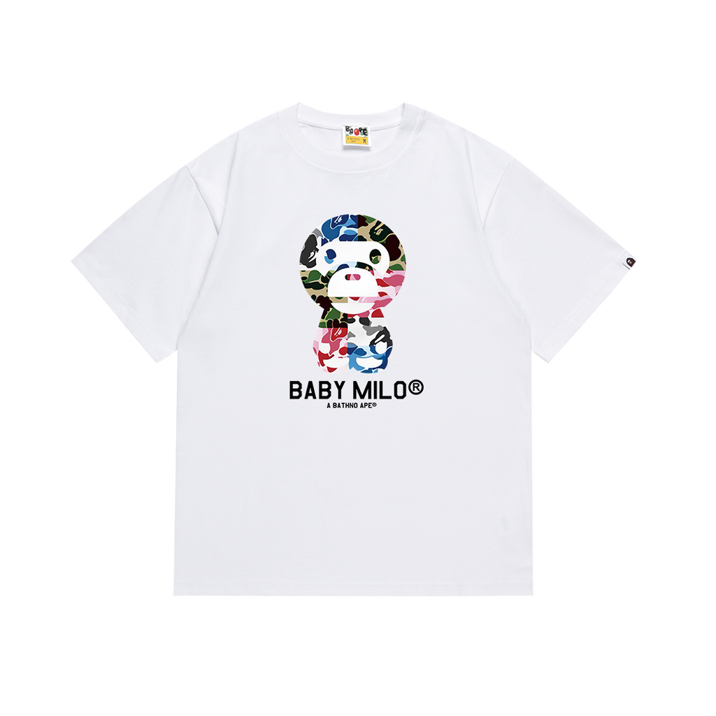 Bathing Shark and ape head print T Shirts NextBlock