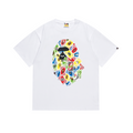 Bathing Shark and ape head print T-Shirt NextBlock