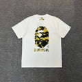 Bathing Shark and ape head print T-Shirt NextBlock