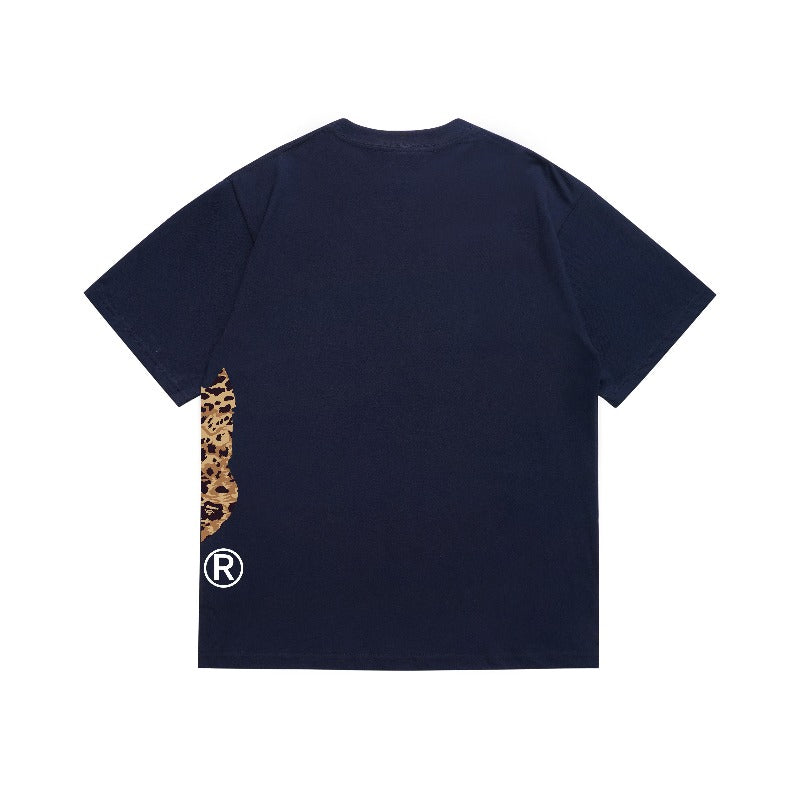 Bathing Shark and ape head print T Shirts NextBlock